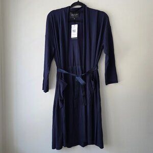LAFAYETTE 148 New York Stretch Jersey Belted Long Kimono Cardigan Robe Sz S NWT